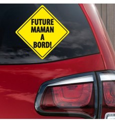 Sticker Future maman à bord