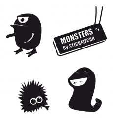 Sticker Pack monstres 2