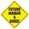 Sticker Future maman à bord - stickers bébé à bord & autocollant voiture - stickmycar.fr
