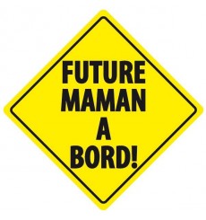 Sticker Future maman à bord