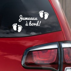 Sticker Jumeaux à bord