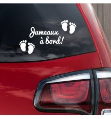 Sticker Jumeaux à bord