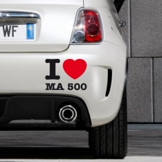 Sticker I love ma 500