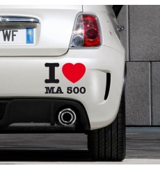 Sticker I love ma 500