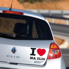 Sticker I love ma clio