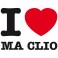 Sticker I love ma clio - stickers i love & stickers auto - stickmycar.fr