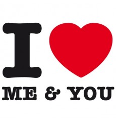 Sticker I love me and you