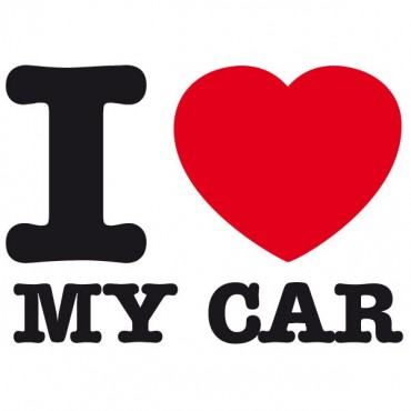 Sticker I love my car - stickers i love & autocollant voiture - stickmycar.fr