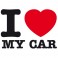 Sticker I love my car - stickers i love & autocollant voiture - stickmycar.fr