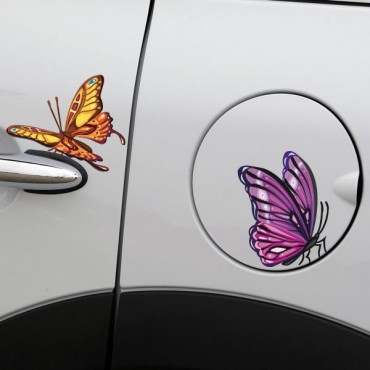 Sticker Papillons colorés - stickers animaux & stickers auto - stickmycar.fr