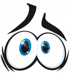 Sticker Yeux cartoon 1