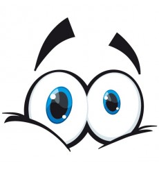 Sticker Yeux cartoon 2