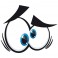 Sticker Yeux cartoon 3 - stickers yeux & autocollant voiture - stickmycar.fr
