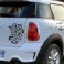 Sticker Arabesque fleurs - stickers design & autocollant voiture - stickmycar.fr