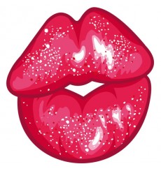 Sticker Trace de lèvres