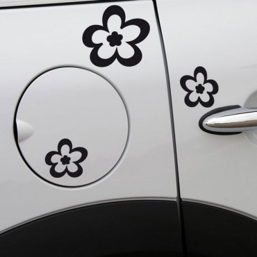Sticker Fleurs Funky - stickers fleurs & stickers auto - stickmycar.fr