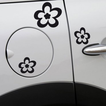 Sticker Fleurs Funky - stickers fleurs & stickers auto - stickmycar.fr