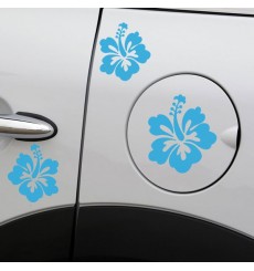 Sticker Fleurs hibiscus