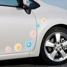 Sticker Fleurs multicolores