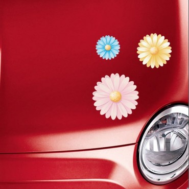 Sticker Fleurs multicolores 2 - stickers fleurs & stickers auto - stickmycar.fr