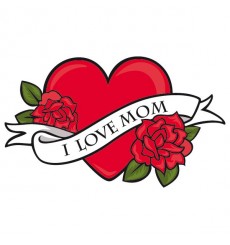 Sticker I love mom