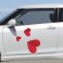 Sticker Coeur aspect plié - stickers coeur & autocollant voiture - stickmycar.fr