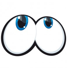 Sticker Yeux cartoon 8