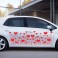 Sticker Champ fleurs coeurs - stickers coeur & stickers auto - stickmycar.fr