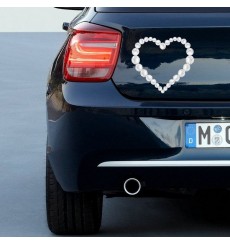 Sticker Coeur diamants