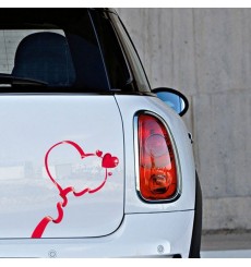 Sticker Ruban coeur