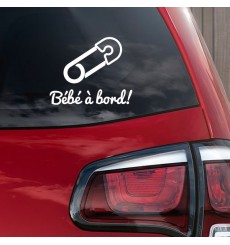 Sticker Bébé à bord épingle
