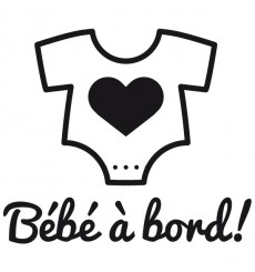 Sticker Bébé à bord body