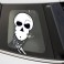 Sticker Crane pensif - stickers tête de mort & autocollant voiture - stickmycar.fr