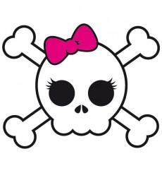Sticker Skull girl