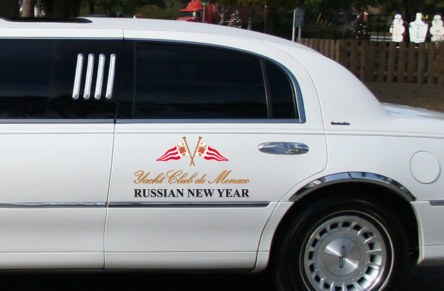 Sticker limousine