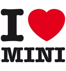 Sticker I love Mini