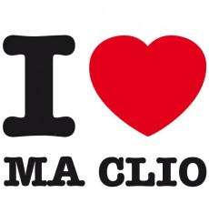 Sticker I love ma clio